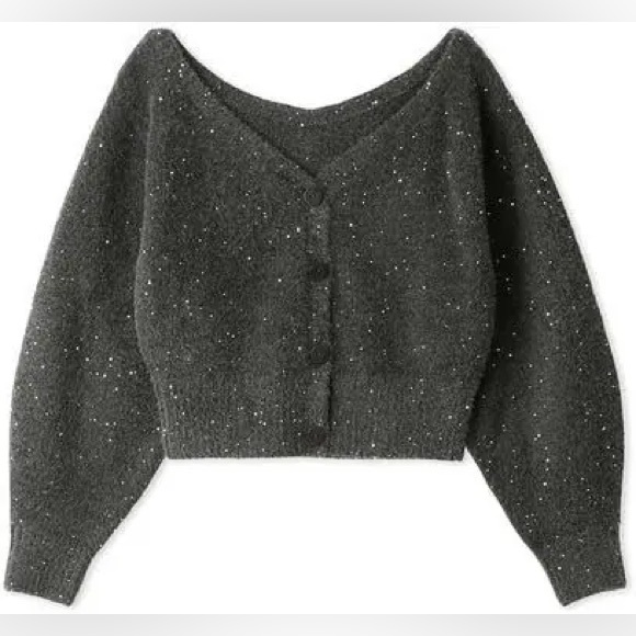Snidel Women's Sequin Knit Cardigan - Picture 5 of 6